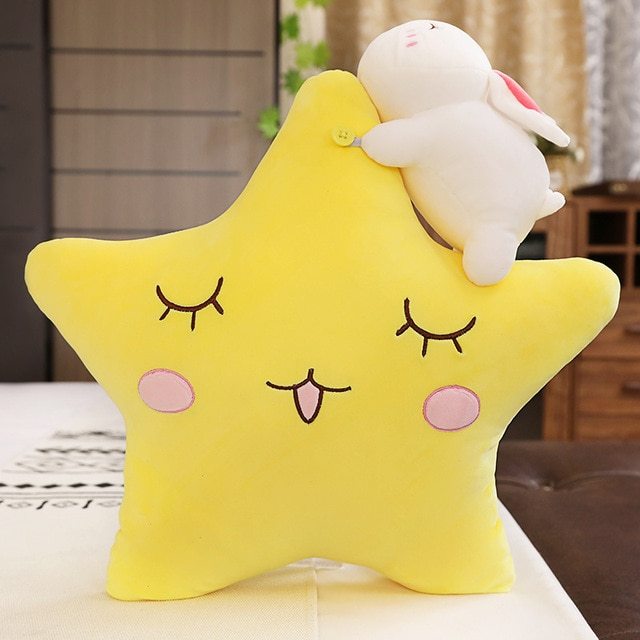 Moon Star Pillow Cute Super Cute Plush Toy