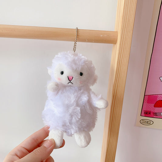 Cute Girl Cute Pendant Plush Doll Lamb Doll Doll Bag Pendant Soft Cute Accessories Keychain