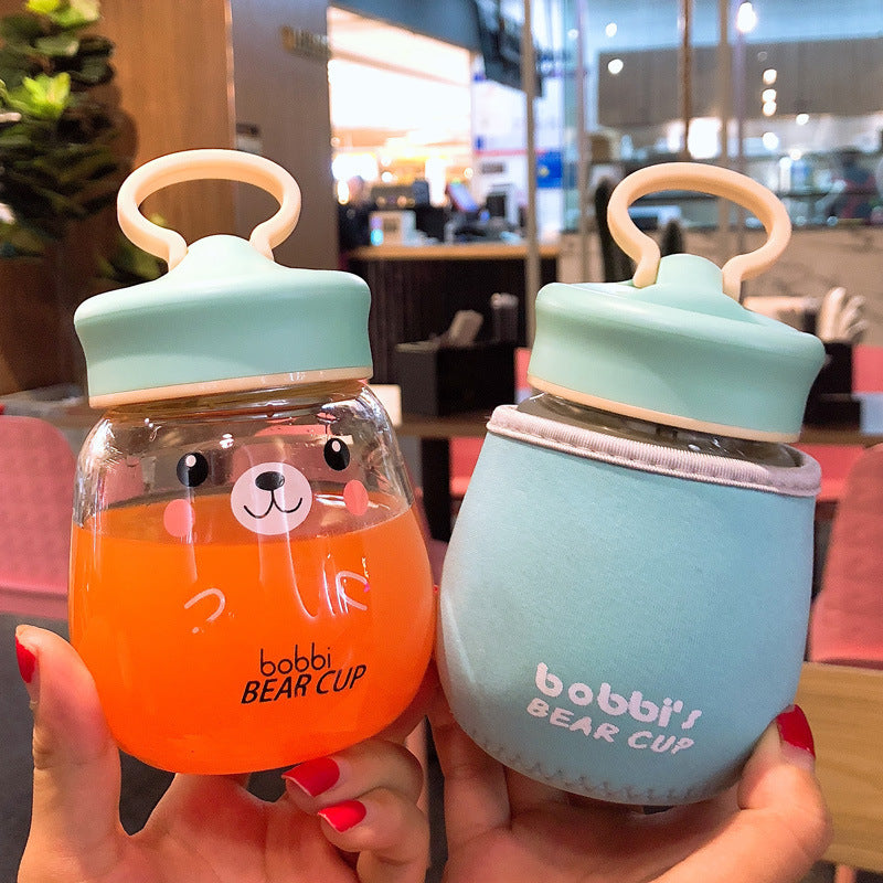 Portable super cute water cup