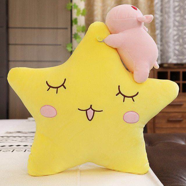 Moon Star Pillow Cute Super Cute Plush Toy