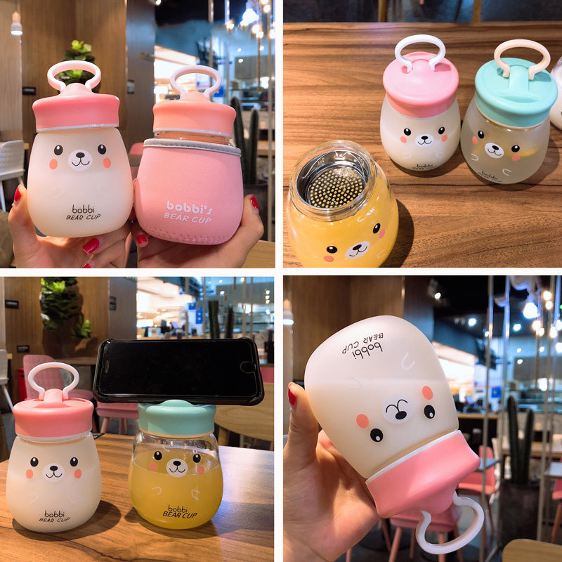 Portable super cute water cup